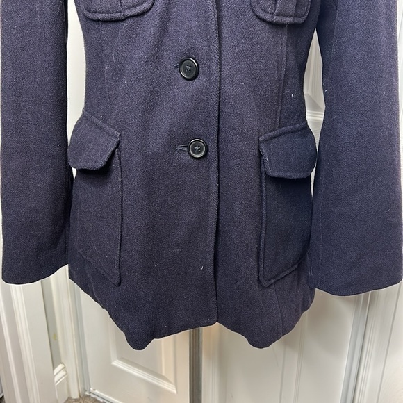 Abercrombie & Fitch Dark Gray Two Pocket S Pea Coat - Picture 3 of 6